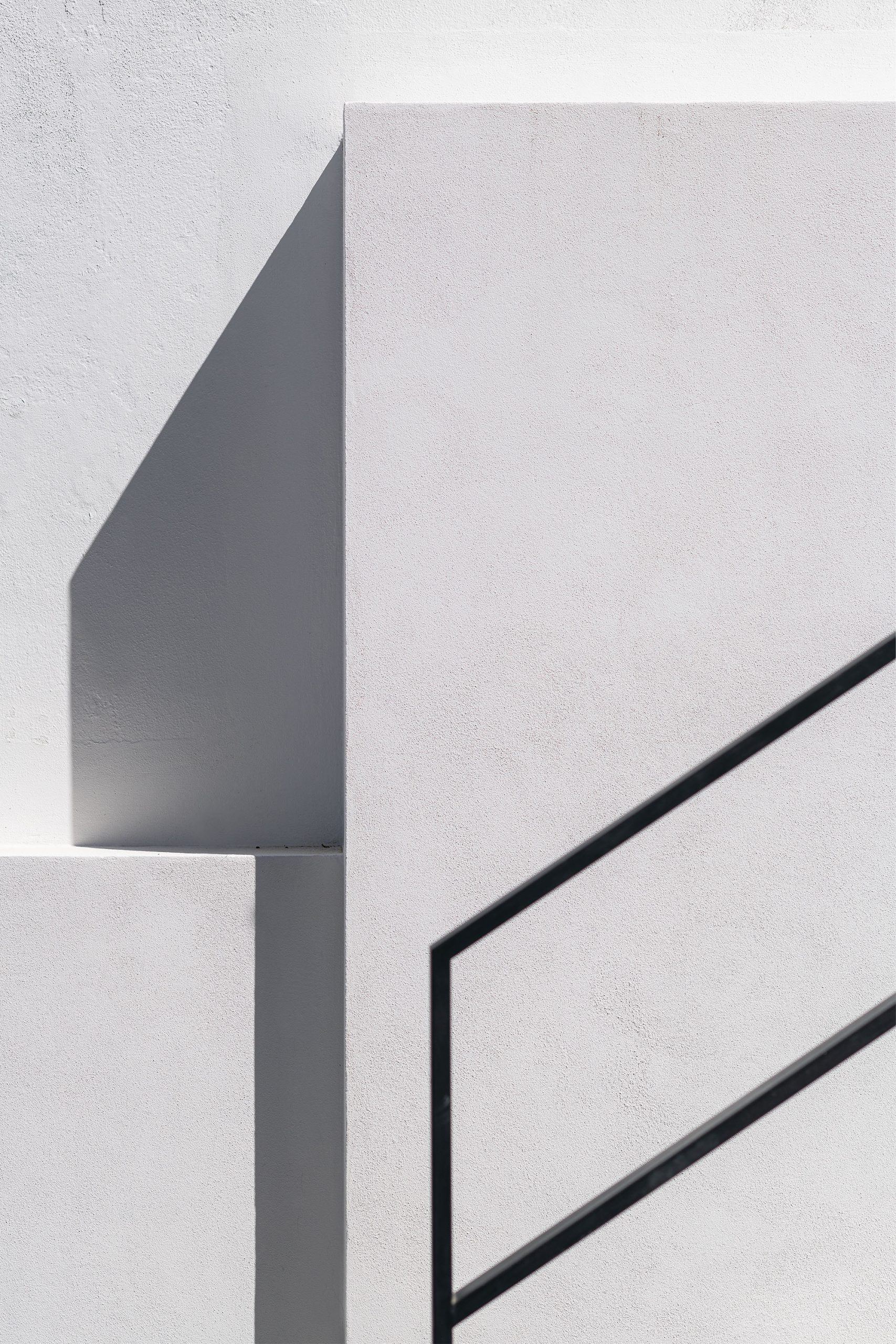 Detalhe arquitetónico da volumetria simples da casa